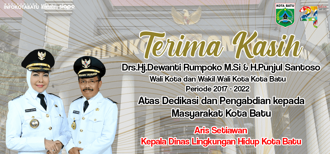 Ucapan terimakasih walikota kota batu aris setiawan