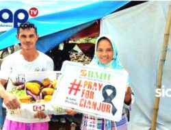 BMH Kediri Jatim Salurkan Bantuan Sayur dan Buah Untuk Korban Gempa Cianjur