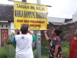 Warga Kampung Barokah Pasang Banner, Tetapi Ada Polemik Kepemilikan Tanah