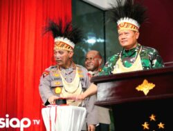 Panglima TNI dan Kepala Staf Resmikan Polda Papua Baru, Kapolri: Wujud Sinergitas Makin Kokoh