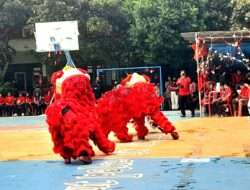 Meriahkan Peringatan Hari Raya Imlek SMPK Widyatama Hadirkan Barongsai Kelenteng Eng An Kiong