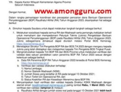 SE Langkah-Langkah Persiapan Pencairan Dana BOP RA Tahun Anggaran 2022