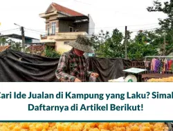 12 Peluang Jualan yang Laku di Kampung Minim Pesaing