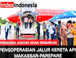 Pengoperasian Jalur Kereta Api Makassar-Parepare Diresmikan Presiden Jokowi