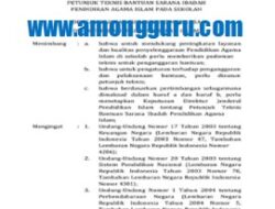 Juknis Bantuan Sarana Ibadah PAI pada Sekolah Tahun 2023