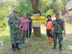 Koramil, BPBD, dan Perhutani Kolaborasi Pasang Rambu Peringatan Bencana di Kasembon