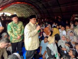 Tinjau Posko Pengungsian di Takengon, Prabowo Pastikan Warga Tidak Sendiri